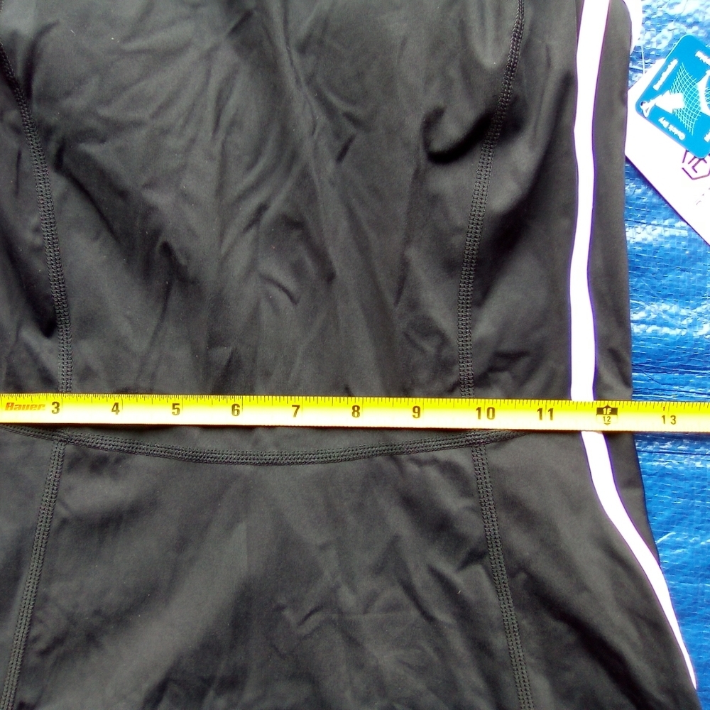 ATTRACO Black Dress with White Trim - Picture 6 of 8